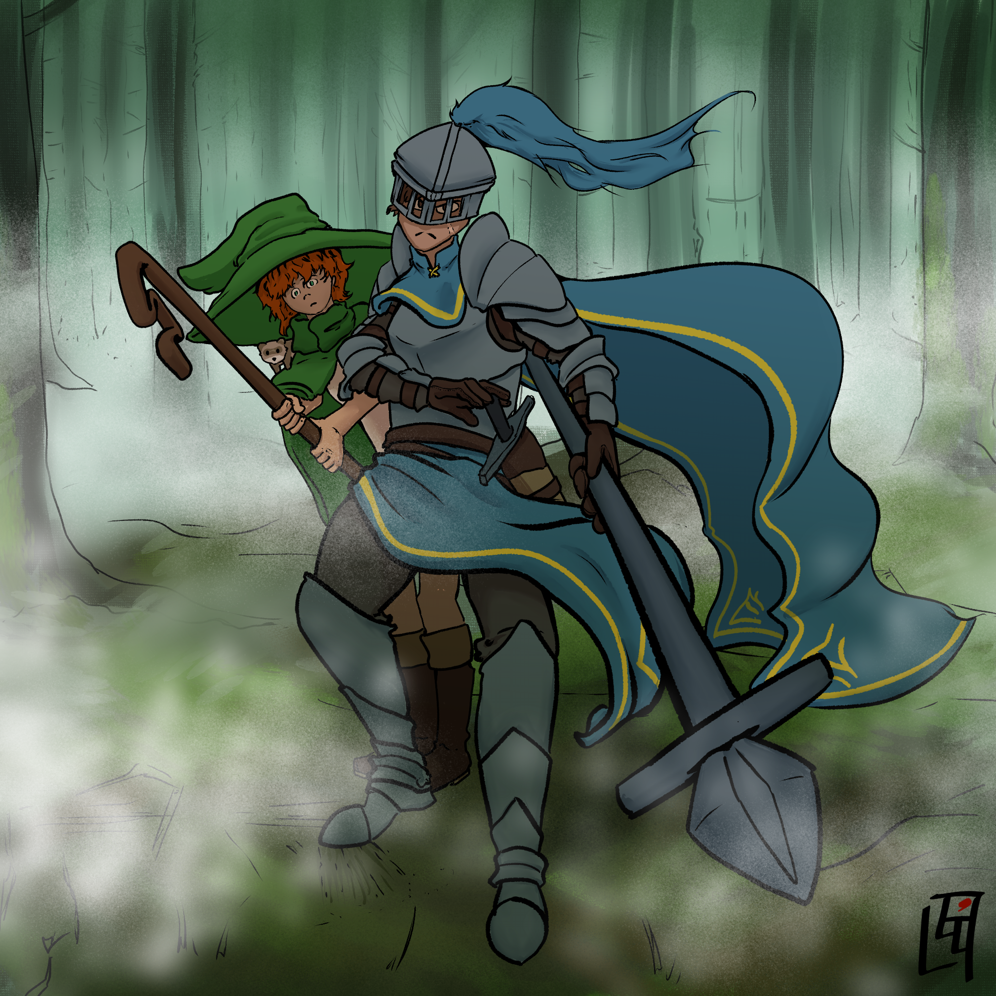 Lucine defending Fiametta